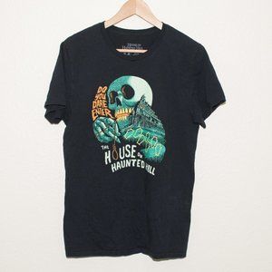 The House on Haunted Hill by Lootwear Black Graphic T-Shirt